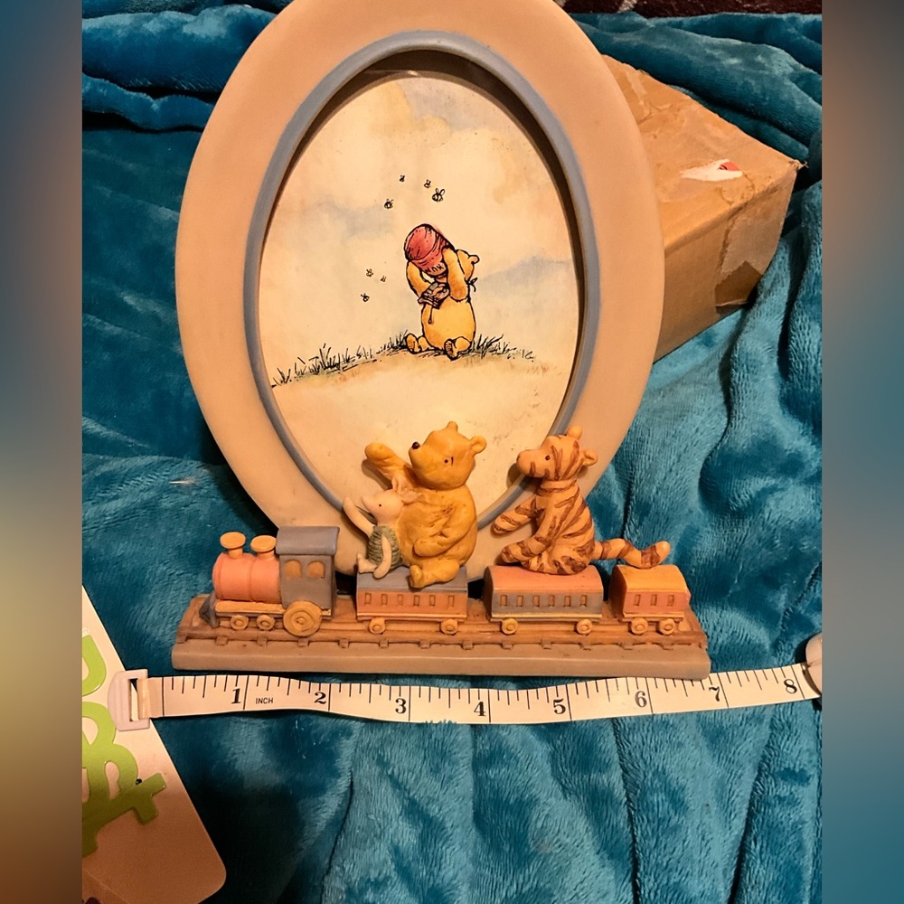 DISNEY 1990 CHARPENTE VINTAGE WINNIE THE POOH TIGGER PIGLET TRAIN  PICTURE FRAME - Picture 14 of 14